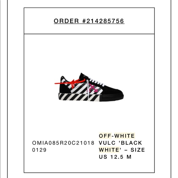 Off white vulc black and white - Picture 11 of 11